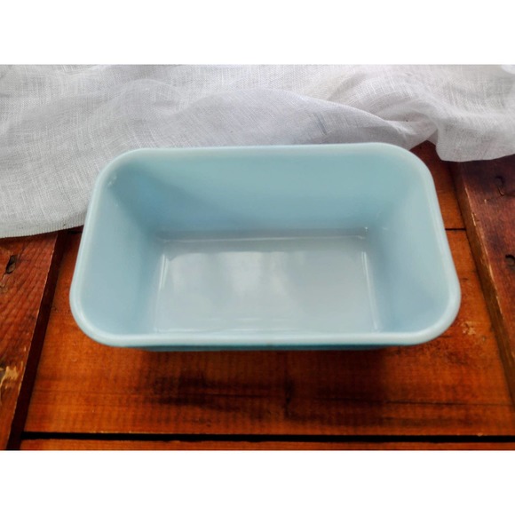 Pyrex Small Blue Refrigerator Dish Vintage Pyrex 1.5 Pints - Picture 5 of 6